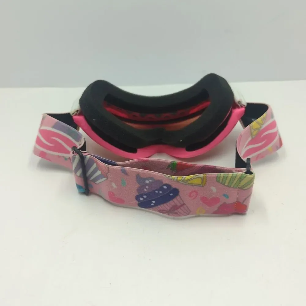 Smith Optics Sidekick Snow Goggles Youth Pink Cupcakes Ski Snowboard Adjustable
